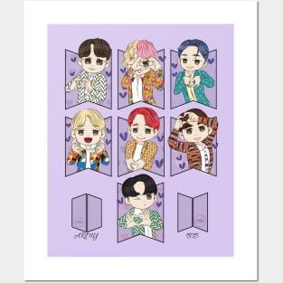 Diseño chibi de BTS Posters and Art